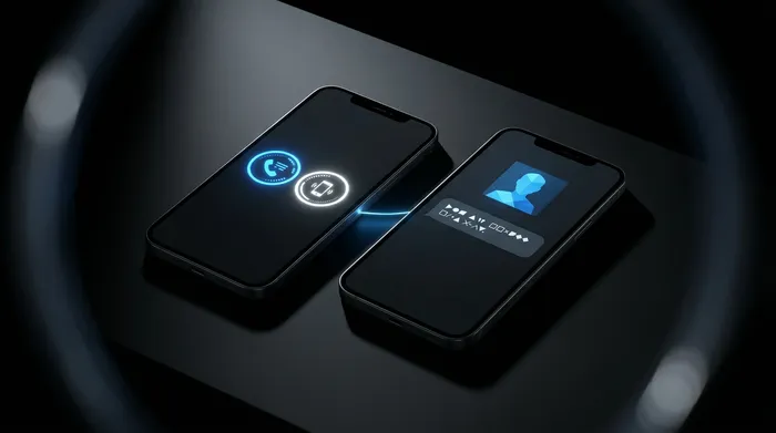 A smartphone on a modern desk with a glowing shield icon on the screen, illustrating the concept of cybersecurity and mobile data protection.